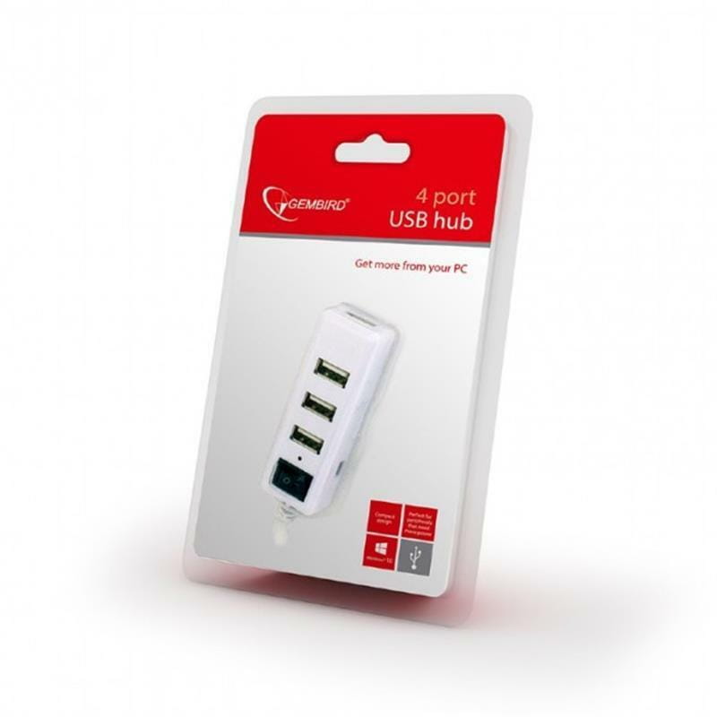 USB-хаб Gembird UHB-U2P4-21 4 ports White