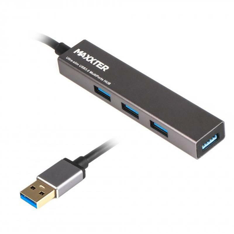 USB-хаб Maxxter 4 ports (HU3A-4P-02)