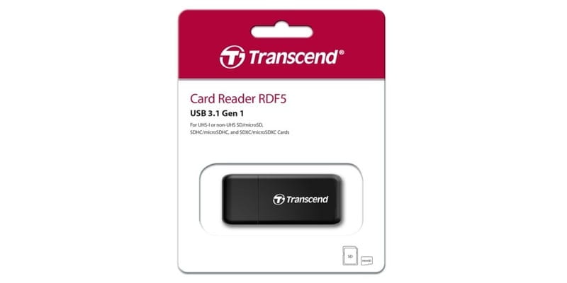 Кардрідер USB3.1 Transcend RDF5 Black (TS-RDF5K)