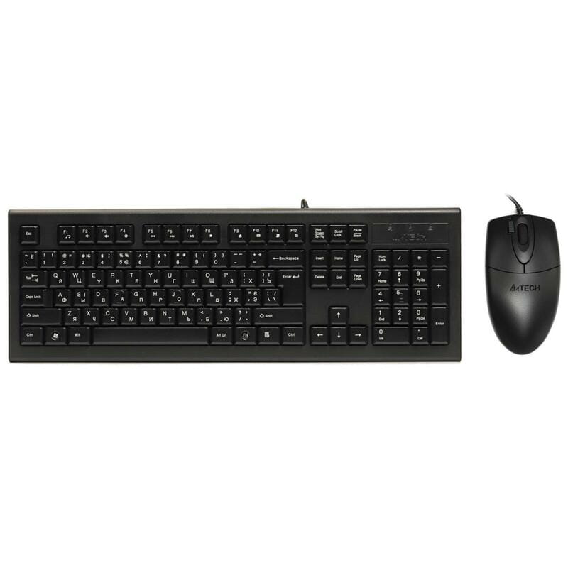 Комплект (клавіатура, миша) A4Tech KR-8520 Black