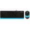 Фото - Комплект (клавіатура, миша) A4Tech F1010 Black/Blue | click.ua