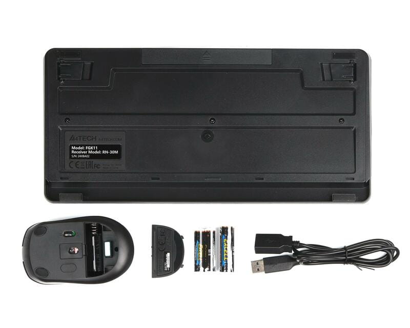 Комплект (клавіатура, миша) бездротовий A4Tech FG1112 Black