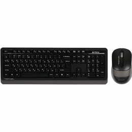 Комплект (клавіатура, миша) бездротовий A4Tech FG1010 Black/Grey