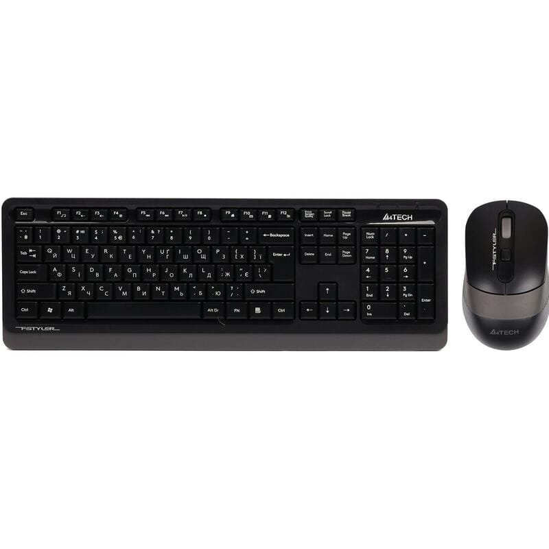 Комплект (клавиатура, мышь) беспроводной A4Tech FG1010 Black/Grey