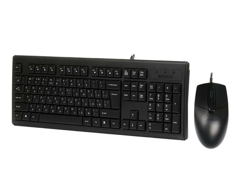Комплект (клавіатура, миша) A4Tech KR-8372 Black