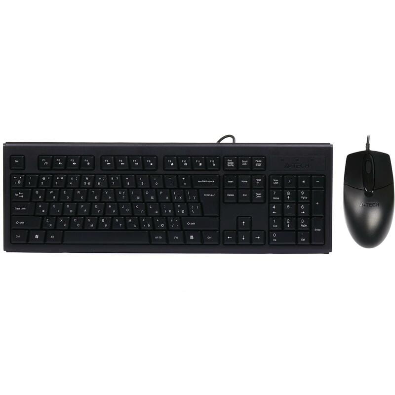 Комплект (клавіатура, миша) A4Tech KR-8372 Black