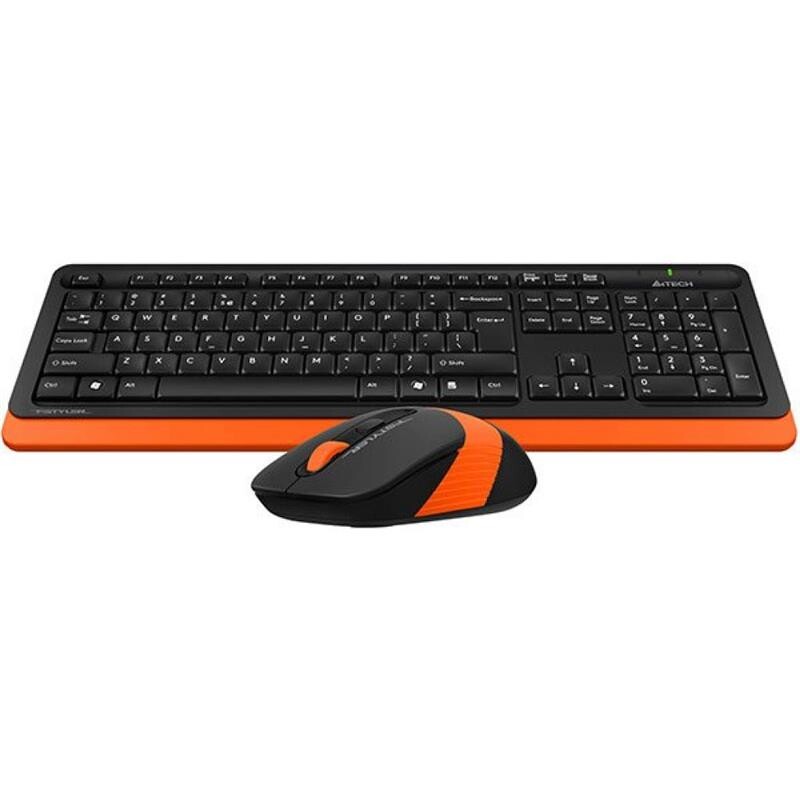 Комплект (клавіатура, миша) бездротовий A4Tech Fstyler FG1010 Orange USB
