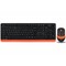 Фото - Комплект (клавіатура, миша) бездротовий A4Tech Fstyler FG1010 Orange USB | click.ua