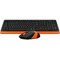 Фото - Комплект (клавіатура, миша) бездротовий A4Tech Fstyler FG1010 Orange USB | click.ua