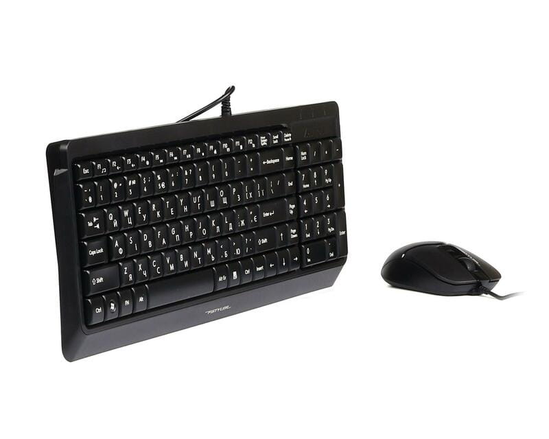 Комплект (клавіатура, миша) A4Tech F1512 Black