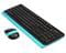 Фото - Комплект (клавіатура, миша) бездротовий A4Tech FG1010 Black/Blue | click.ua