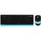 Фото - Комплект (клавіатура, миша) бездротовий A4Tech FG1010 Black/Blue | click.ua