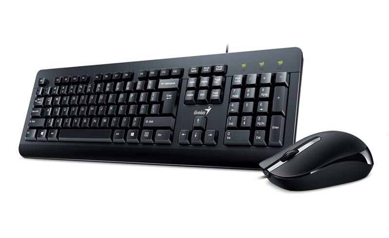 Комплект (клавіатура, миша) Genius KM-160 UKR Black (31330001419)