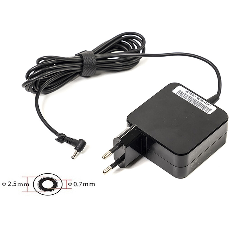 Блок живлення PowerPlant для ноутбука Asus 220V, 19V 40W 2.1A, 2.5х0.7мм, wall mount (AS40F2507)