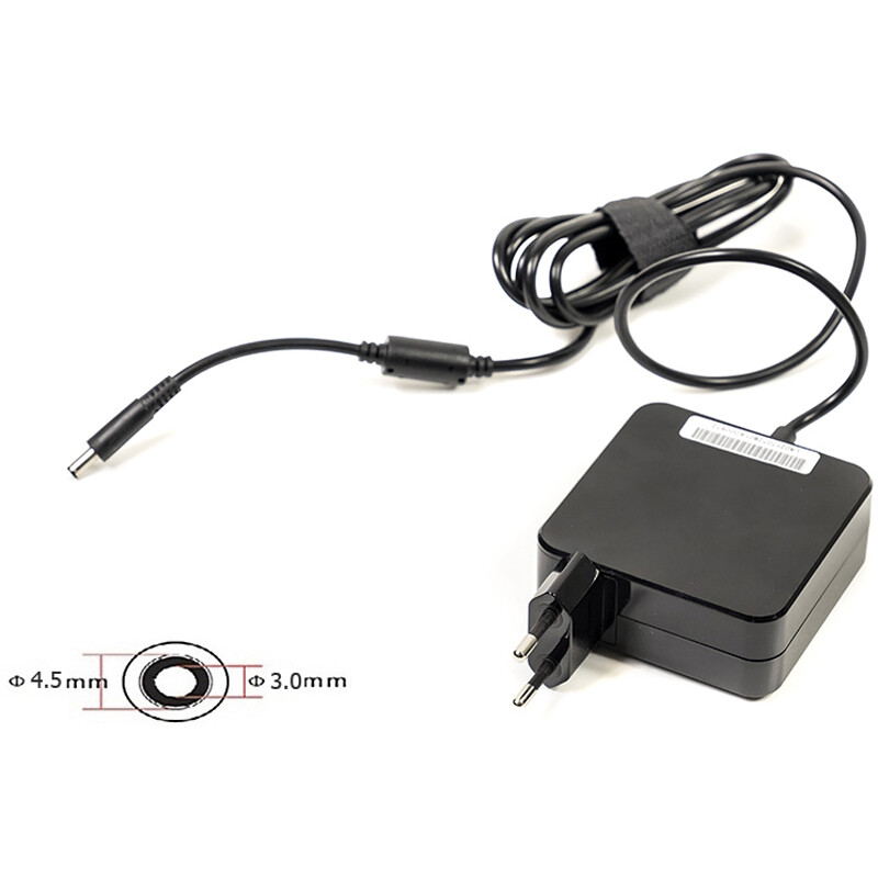 Блок живлення PowerPlant для ноутбука Dell 220V, 19.5V 65W 3.34A, 4.5х3.0мм, wall mount (WM-DL65G4530)