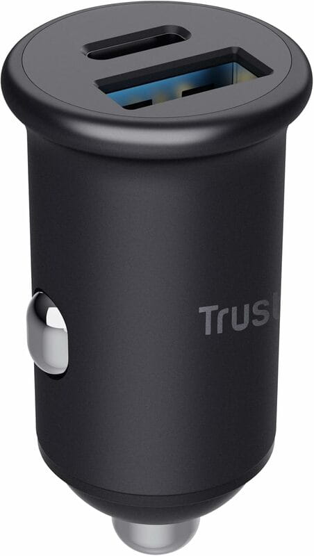 Автомобильное зарядное устройство Trust 38 W (2USBx2A) Black (25197)