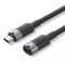 Фото - Кабель Vention USB Type-C - USB Type-C (M/F), 100W, 5A, 0.5 м, Black (TRFBD) | click.ua
