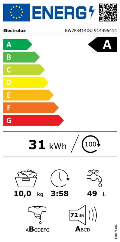 Пральна машина Electrolux EW7F3414DU