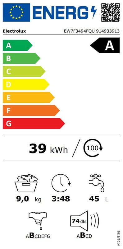 Пральна машина Electrolux EW7F3494FQU