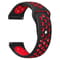 Фото - Ремешок BeCover Nike Style для Samsung Galaxy (20mm)/Watch 5/ Watch 4 40/44mm/Watch 4 Classic 42mm/Watch Active/Active 2 40/44mm/Watch 3 41mm/Gear S2/Classic/Gear Sport Black-Red (705695) | click.ua