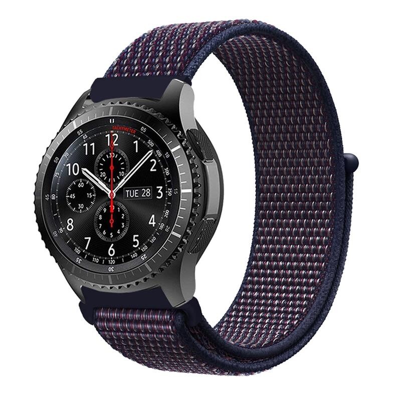 Ремешок BeCover Nylon Style для Samsung Galaxy Watch 42mm/Watch Active/Active 2 40/44mm/Watch 3 41mm/Gear S2 Classic/Gear Sport Deep Blue (705820)