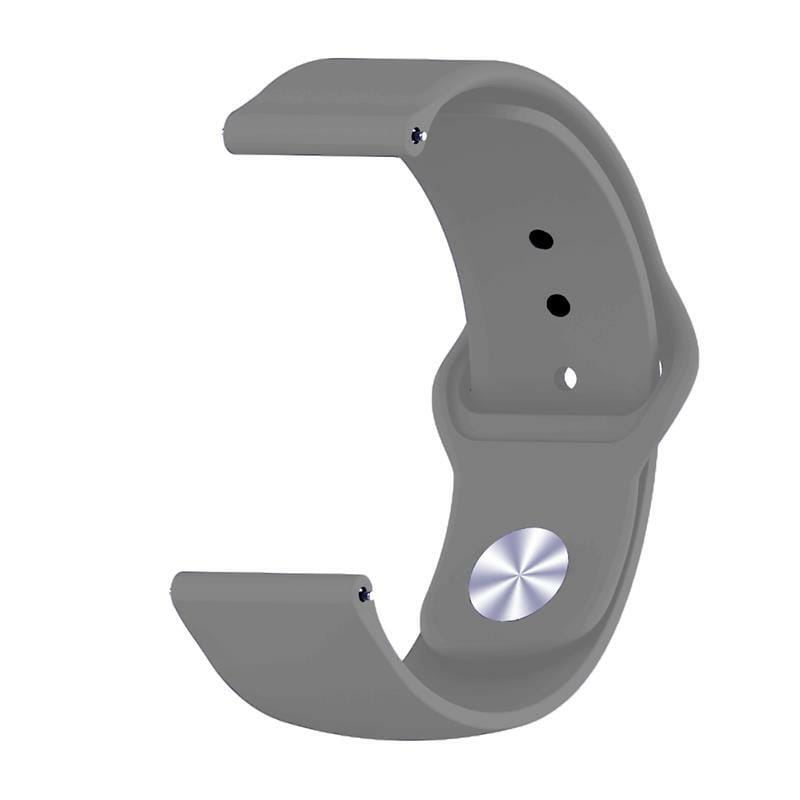 Силиконовый ремешок BeCover для Samsung Galaxy (20mm)/Watch 5/ Watch 4 40/44mm/Watch 4 Classic 42mm/Watch Active/Active 2 40/44mm/Watch 3 41mm/Gear S2/Classic/Gear Sport Gray (706180)