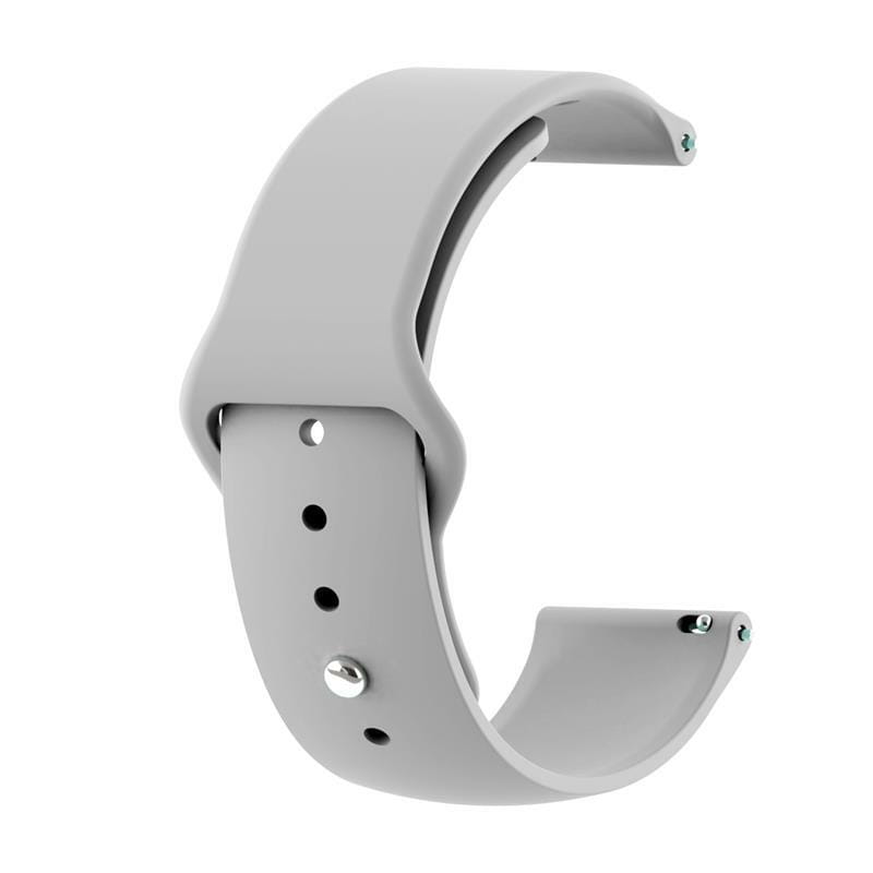Силиконовый ремешок BeCover для Samsung Galaxy (20mm)/Watch 5/ Watch 4 40/44mm/Watch 4 Classic 42mm/Watch Active/Active 2 40/44mm/Watch 3 41mm/Gear S2/Classic/Gear Sport Gray (706180)
