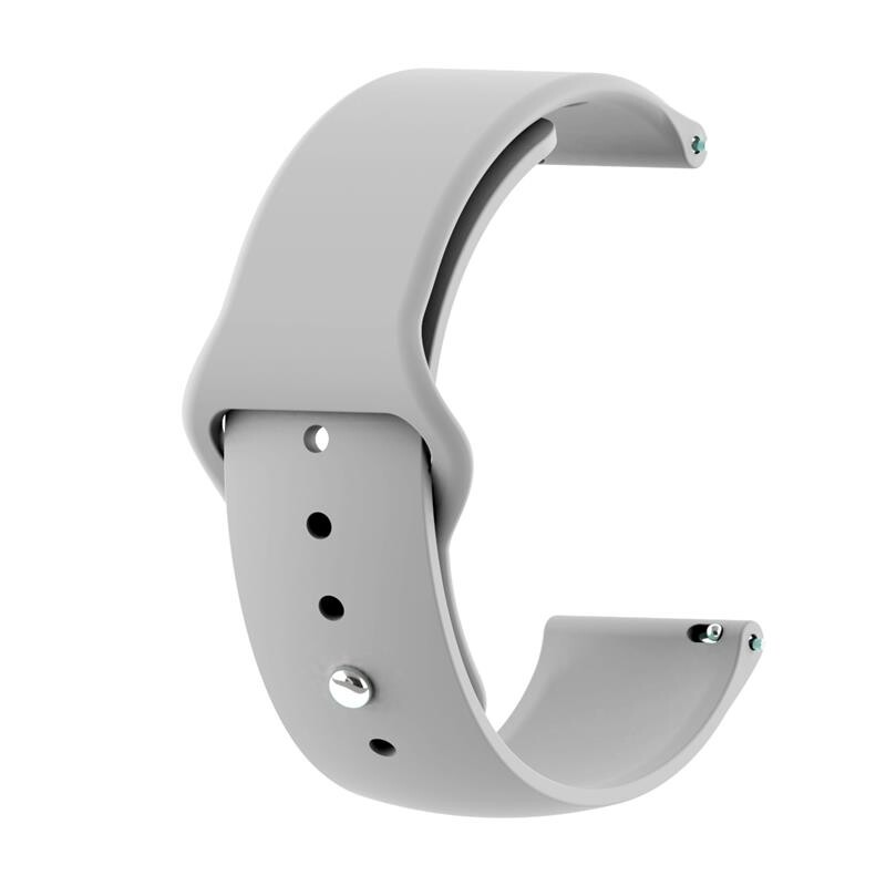 Силиконовый ремешок BeCover для Xiaomi iMi KW66/Mi Watch Color/Haylou LS01/Watch S1 Active Gray (706360)