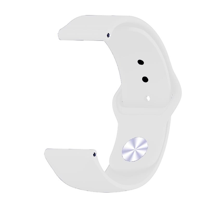 Силіконовий ремінець BeCover для Xiaomi iMi KW66/Mi Watch Color/Haylou LS01/Watch S1 Active White (706357)