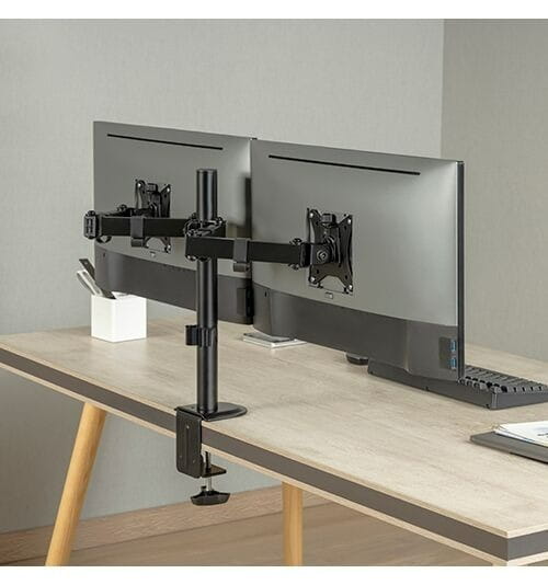 Настольное крепление для монитора Brateck LDT66-C024 17-32" Black (VESA100х100)