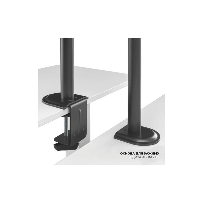 Настольное крепление для монитора Brateck LDT66-C024 17-32" Black (VESA100х100)
