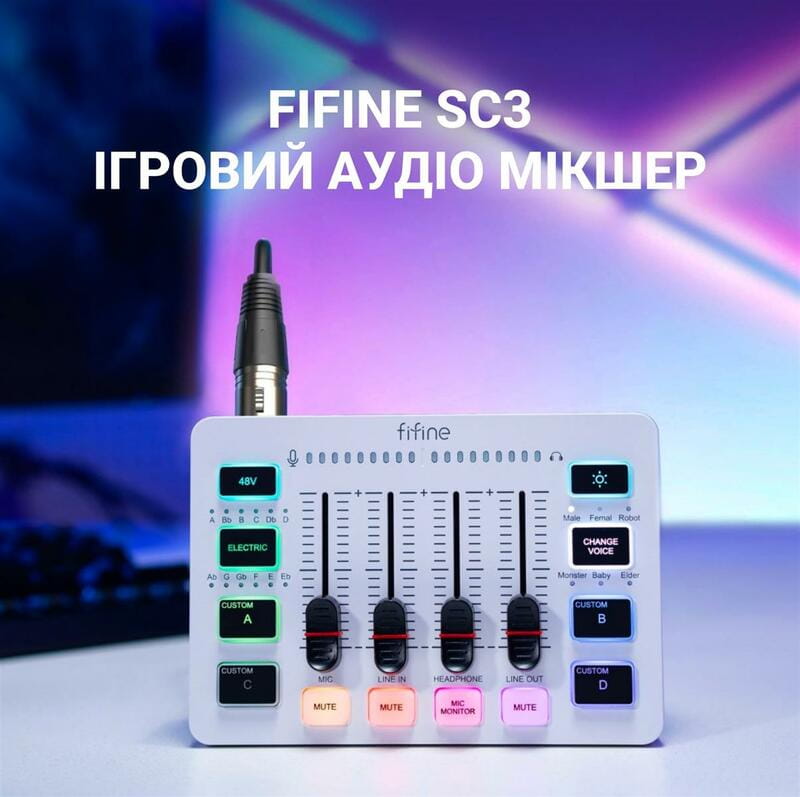 Мікшерний пульт Fifine SC3W