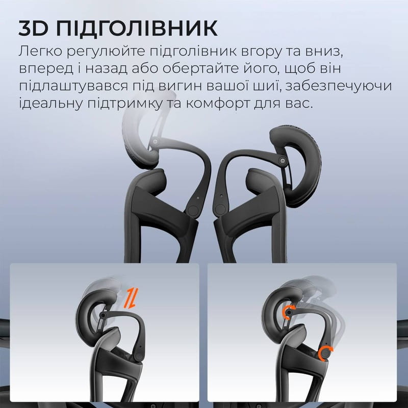 Кресло офисное Sihoo Doro C300 Pro Mesh Black with footrest (Doro-C300-Pro-M101-JT)