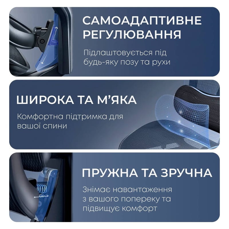 Кресло офисное Sihoo Doro C300 Pro Mesh Black with footrest (Doro-C300-Pro-M101-JT)