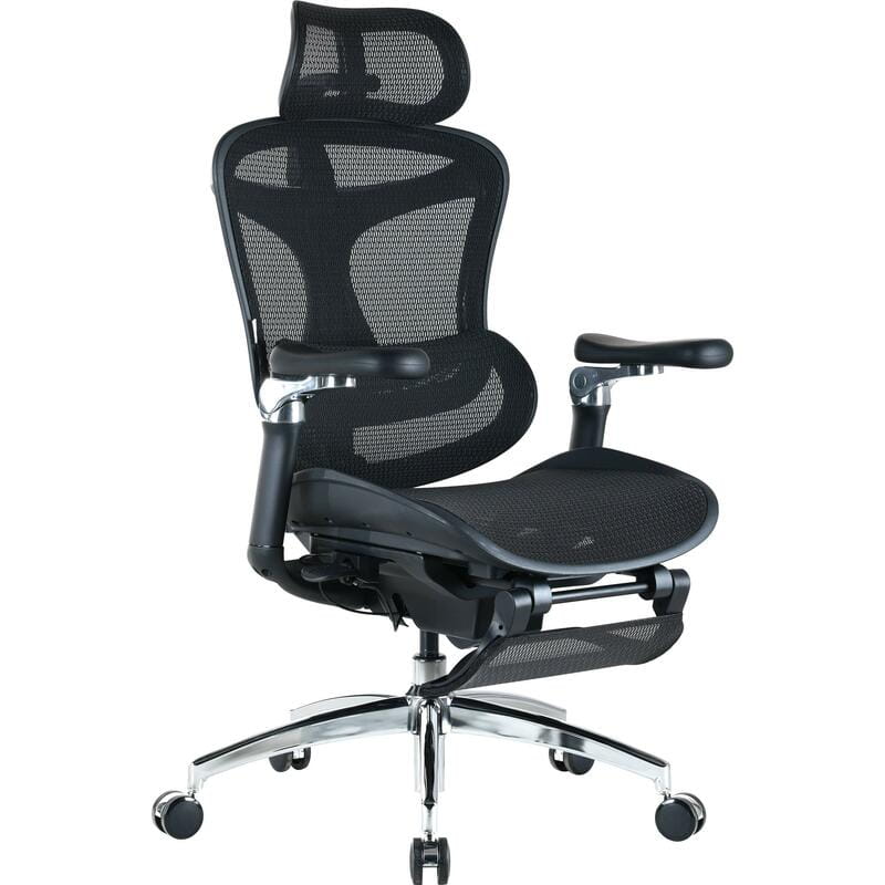 Кресло офисное Sihoo Doro C300 Pro Mesh Black with footrest (Doro-C300-Pro-M101-JT)