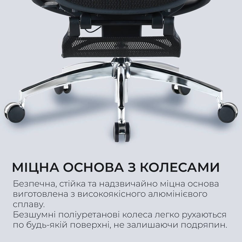 Кресло офисное Sihoo Doro C300 Pro Mesh Black with footrest (Doro-C300-Pro-M101-JT)