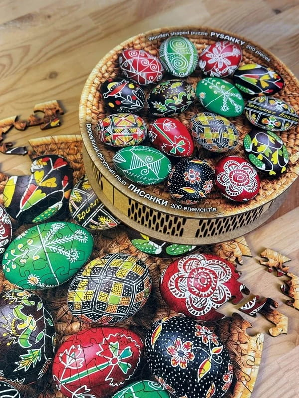 Пазл дерев`яний UkrainianPuzzles Писанки