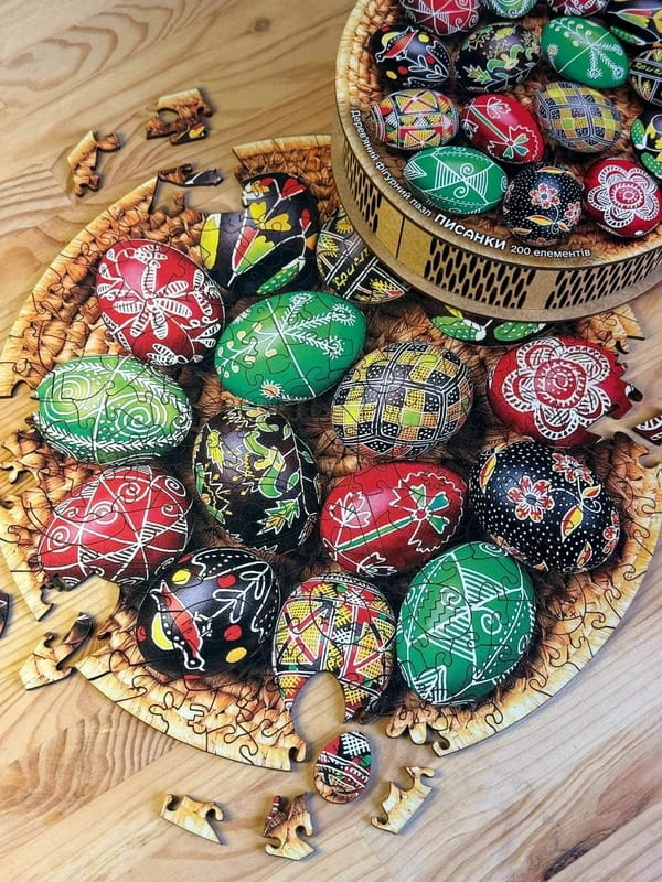 Пазл дерев`яний UkrainianPuzzles Писанки