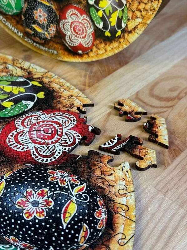 Пазл дерев`яний UkrainianPuzzles Писанки