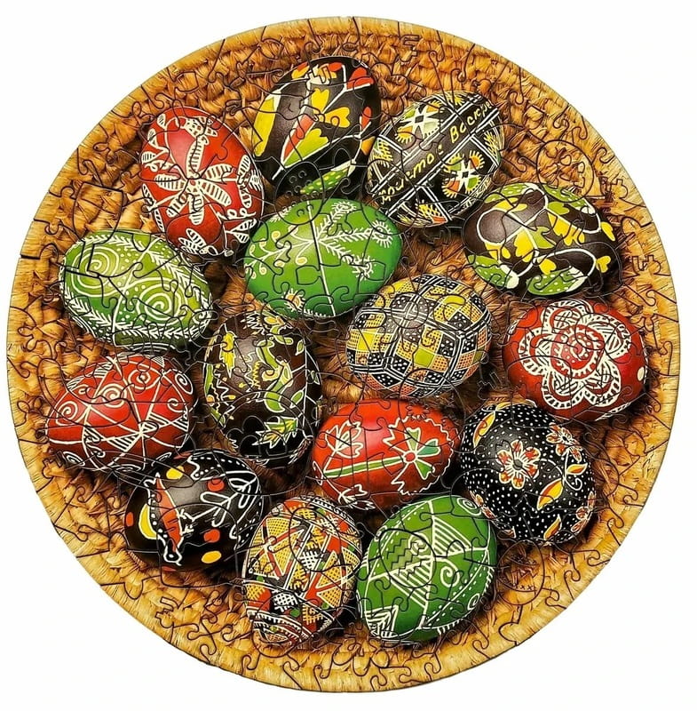 Пазл дерев`яний UkrainianPuzzles Писанки