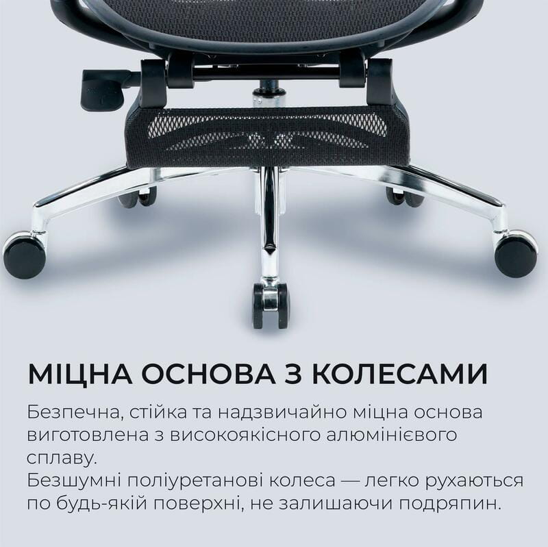 Кресло офисное Sihoo Doro C300L Mesh Black with footrest (Doro-C300L-A3-101-JT)