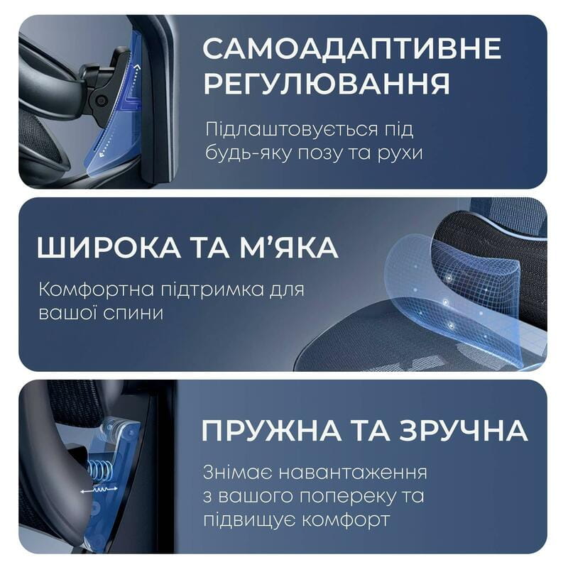 Кресло офисное Sihoo Doro C300L Mesh Black with footrest (Doro-C300L-A3-101-JT)