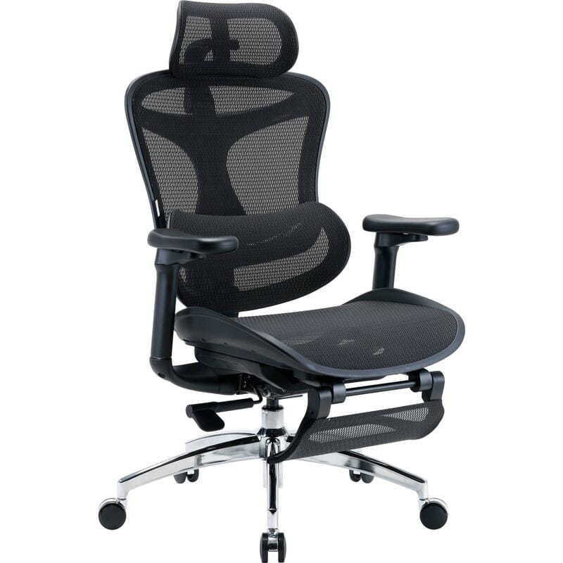 Кресло офисное Sihoo Doro C300L Mesh Black with footrest (Doro-C300L-A3-101-JT)