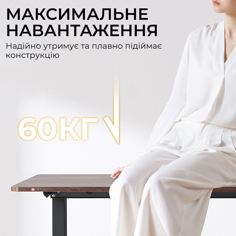 Комп`ютерний стіл Sihoo D03 Walnut/Black (D03-104/D03-108)