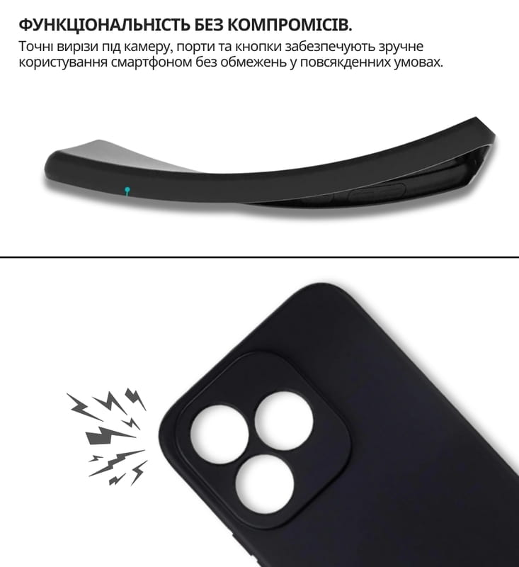 Чeхол-накладка BeCover для Honor 400 Lite Black (714939)