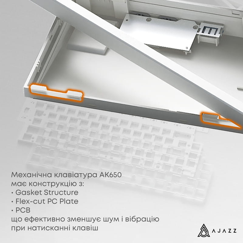 Клавіатура Ajazz AK650 Day Dream Switch Gradient Black USB-C (AK650-DD-BG)