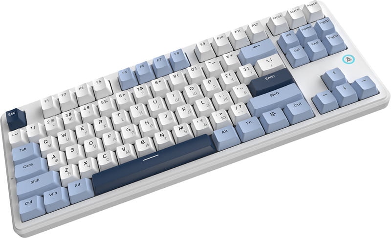 Клавіатура Ajazz AK870 V2 Flying Fish Switch White USB-C (AK870-V2-FF-BWB)