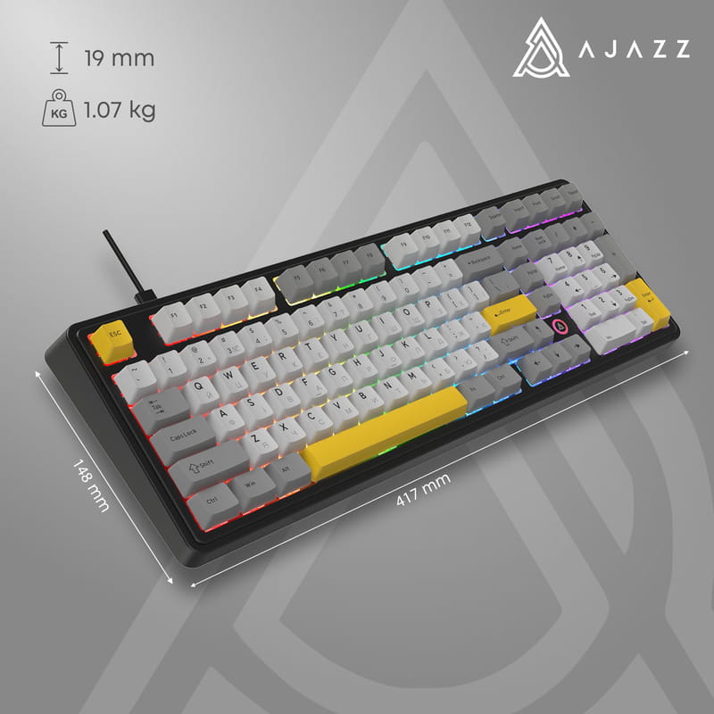 Клавіатура AjazzAK980 Magnetic Switch Black USB-C (AK980-MAX-M-BGY)