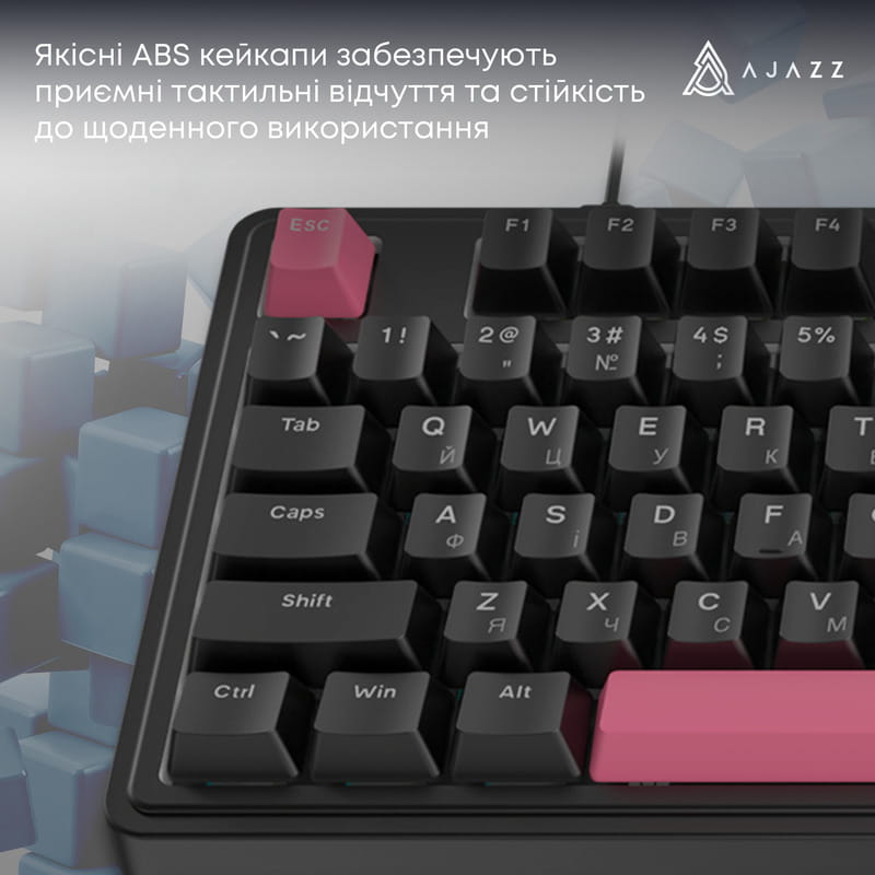 Клавіатура Ajazz AK980 Red Switch Black USB-C (AK980-R-BR)