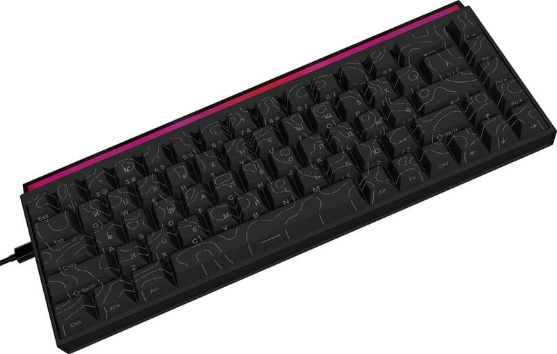 Клавиатура Ajazz NK68 Red Switch Black USB-C (NK68-R-S-B)